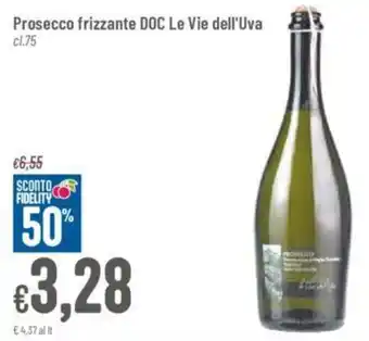 Pan Prosecco frizzante DOC Le Vie dell'Uva cl.75 offerta