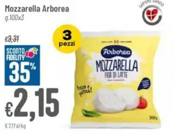 Pan Mozzarella Arborea g.100x3 offerta