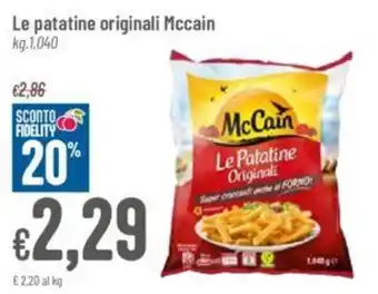 Pan Le patatine originali Mccain kg.1,040 offerta