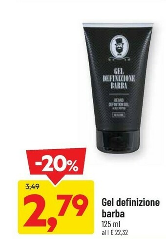 DPiù Gel Definizione Barba offerta