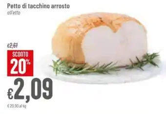 Pan Petto di tacchino arrosto all'etto offerta