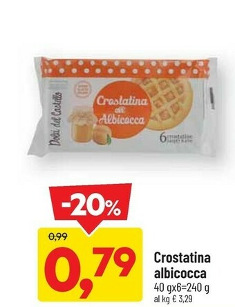 DPiù Crostatina Albicocca offerta