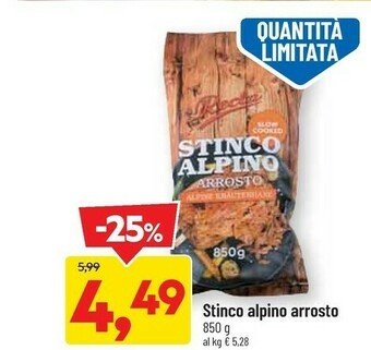 DPiù Alpino Stinco Arrosto offerta