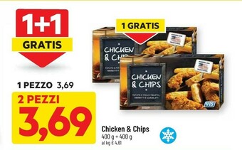 DPiù Vis Chicken & Chips offerta