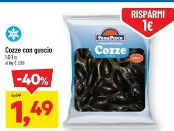 DPiù Pannapesca Cozze Con Guscio offerta