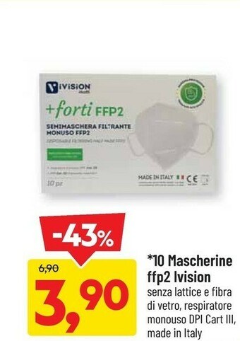 Ivision 10 Mascherine Ffp2