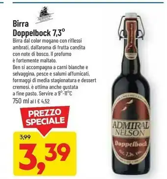 DPiù Admiral Birra Doppelbock 750 Ml offerta
