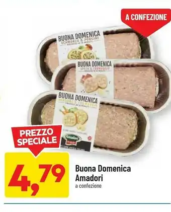 DPiù Amadori Classica Gustoso E Morbido Polpettone Con Carne Fresca Di Tacchino Buona Domenica offerta