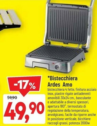 DPiù Ardes Amo Bistecchiera offerta