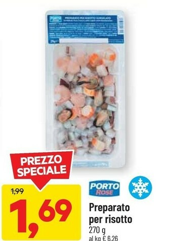 DPiù Porto rose Preparato Per Risotto Surgelato 270 G(ml) offerta