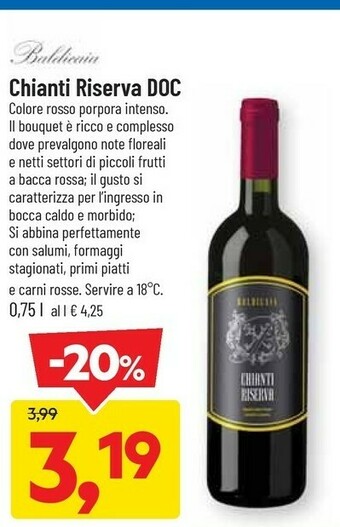 DPiù Chianti Riserva Doc offerta