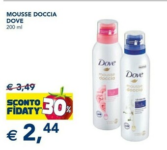 Esselunga Dove Mousse Doccia offerta
