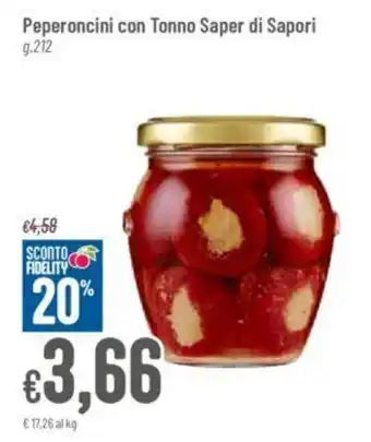 Pan Peperoncini con Tonno Saper di Sapori g.212 offerta