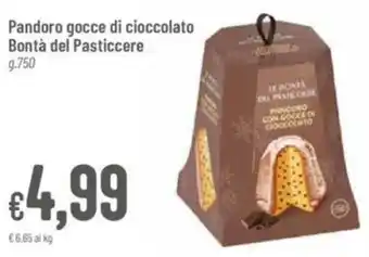 Pan Pandoro gocce di cioccolato Bontà del Pasticcere g.750 offerta