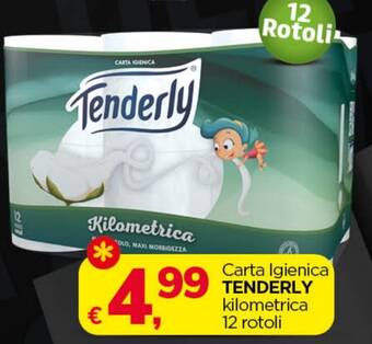 Le Mark Carta Igienica TENDERLY kilometrica 12 rotoli offerta