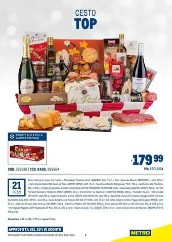 Metro CESTO TOP offerta