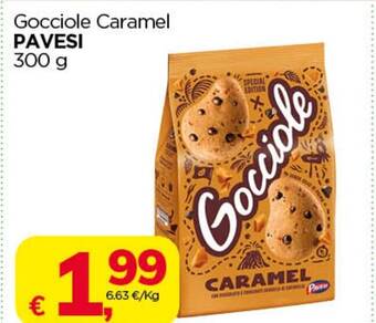 Le Mark Gocciole Caramel PAVESI 300 g offerta