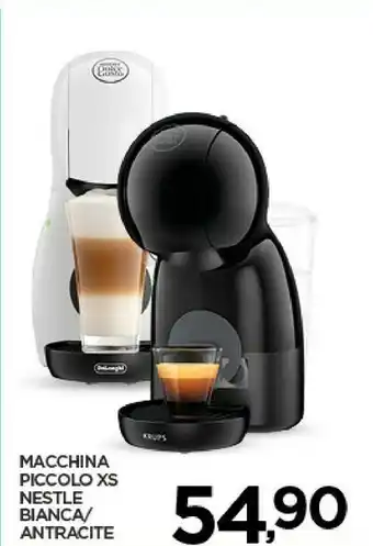 Despar De Longhi Macchina Piccolo Xs Nestle Bianca/ Antracite offerta