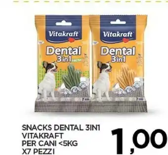 Despar Vitakraft Snacks Dental 3in1 Per Cani offerta