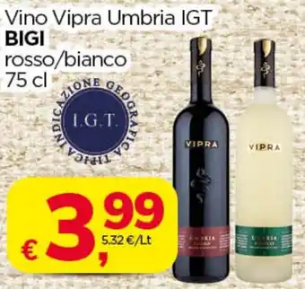 Le Mark Vino Vipra Umbria IGT BIGI rosso/bianco 75 cl offerta