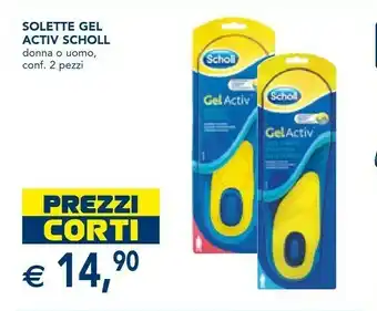 Esselunga Scholl Solette Gel Activ offerta