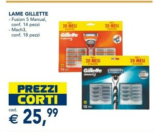 Esselunga Gillette Lame Fusion 5 Manual offerta