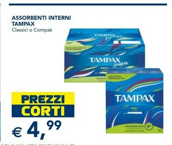 Esselunga Tampax Assorbenti Interni offerta