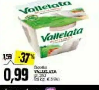 Emi Supermercati Vallelata Ricotta Fresca Senza Conservanti 250 G(ml) offerta