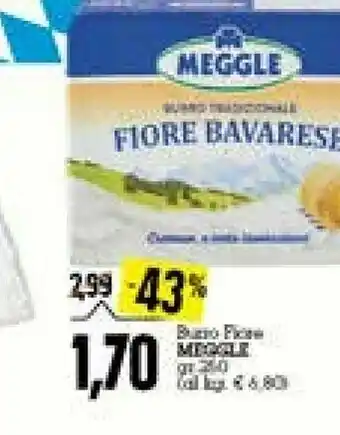Emi Supermercati Meggle - Burro Fiore Bavarese 250 g(ml) offerta