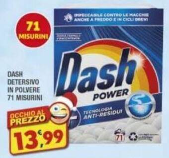 Maury's DASH DETERSIVO IN POLVERE 71 MISURINI offerta