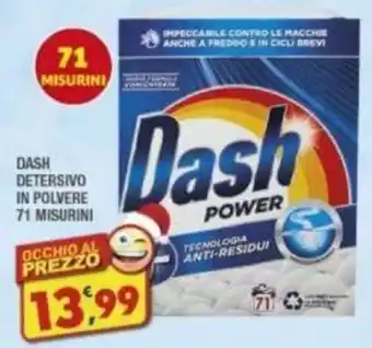 Maury's DASH DETERSIVO IN POLVERE 71 MISURINI offerta
