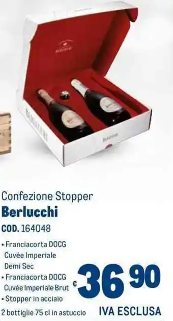 Metro Confezione Stopper Berlucchi offerta