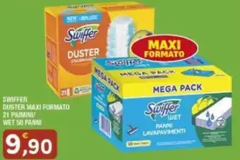 SWIFFER DUSTER MAXI FORMATO 21 PIUMINI WET 50 PANNI