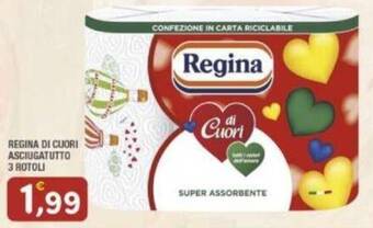 Maury's REGINA DI CUORI ASCIUGATUTTO 3 ROTOLI offerta
