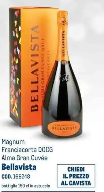 Metro Magnum Franciacorta DOCG Alma Gran Cuvée Bellavista offerta