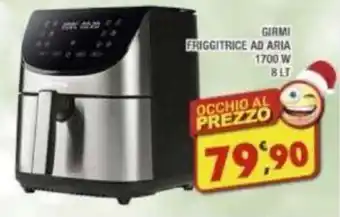 Maury's GIRMI FRIGGITRICE AD ARIA 1700 W 8 LT offerta