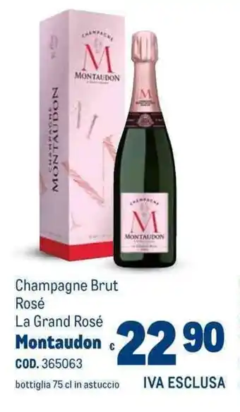 Champagne Brut Rosé La Grand Rosé Montaudon