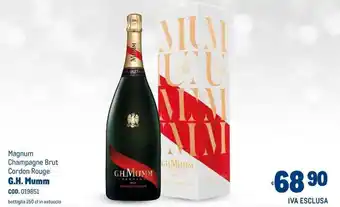 Magnum Champagne Brut Cordon Rouge G.H. Mumm