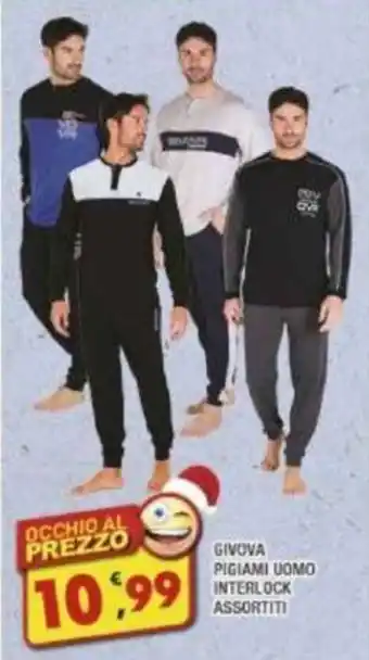Maury's GIVOVA PIGIAMI UOMO INTERLOCK ASSORTITI offerta