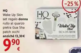 dm drogerie markt HQ Wake Up Skin set regalo donna rullo al quarzo pietra Gua Sha patch occhi offerta