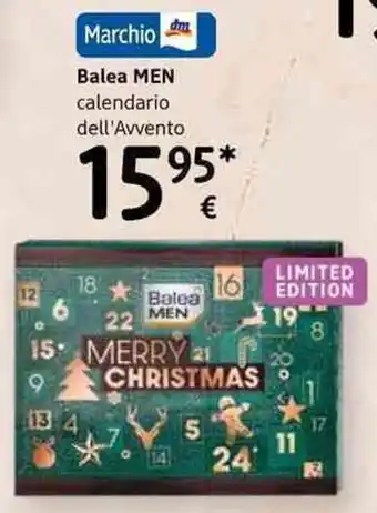 dm drogerie markt Balea MEN calendario dell'Avvento offerta