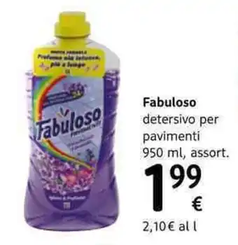Fabuloso detersivo per pavimenti 950 ml, assort.