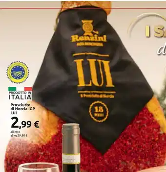Carrefour Prosciutto di Norcia IGP LUI offerta