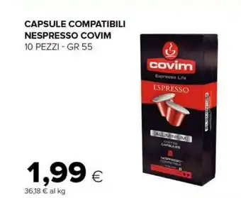 Tigre Covim Capsule Compatibili Nespresso offerta