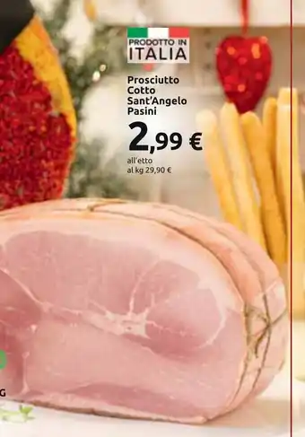 Carrefour Prosciutto Cotto Sant'Angelo Pasini offerta