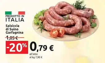 Carrefour Salsiccia di Suino Garfagnina offerta