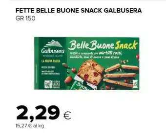 Tigre Galbusera Belle Buone Sottili E Croccanti Con Mirtilli Rossi, Mandorle, Semi Di Zucca E Semi Di Lino 150 G(ml) offerta