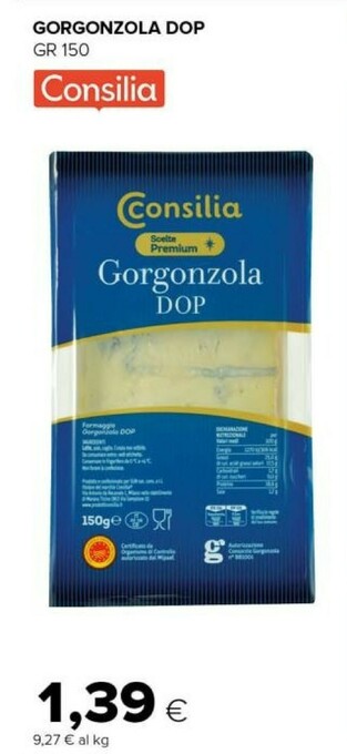 Tigre Consilia Gorgonzola Dop offerta