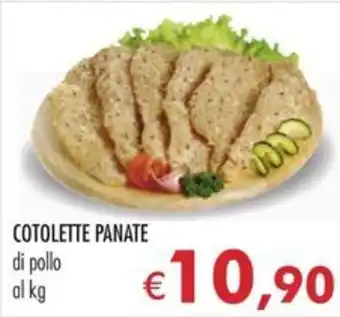 MerSi Supermercati COTOLETTE PANATE di pollo al kg offerta