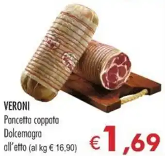 VERONI Pancetta coppata Dolcemagra all'etto